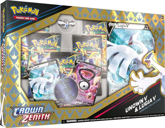 CardinalCore — Unown V & Lugia V Pokemon Crown Zenith Special Collection Box – Official Pokemon TCG Product