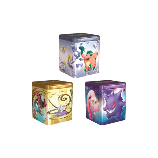 CardinalCore — 2024 Q1 Pokemon Stacking Tin Display (Psychic, Metal, Dragon) 6 tin case – Official Pokemon TCG Product