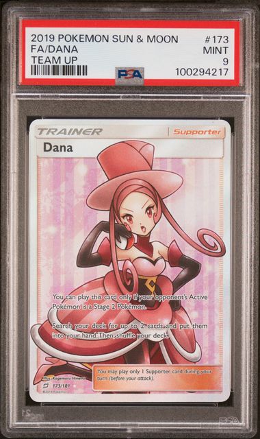 CardinalCore — Dana Full Art 2021 Pokemon Team Up rare holo 173/181 PSA 9 – Official Pokemon TCG Product