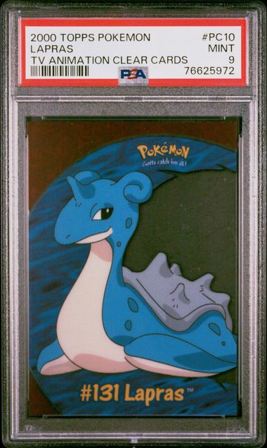 CardinalCore — Lapras 2000 Topps Pokemon TV Animation - Clear PSA 9 – Official Pokemon TCG Product
