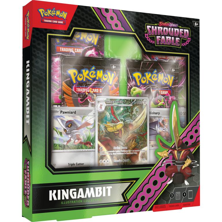CardinalCore — Pokemon Scarlet & Violet Shrouded Fable Kingambit Illustration Collection 6 Box Case – Official Pokemon TCG Product
