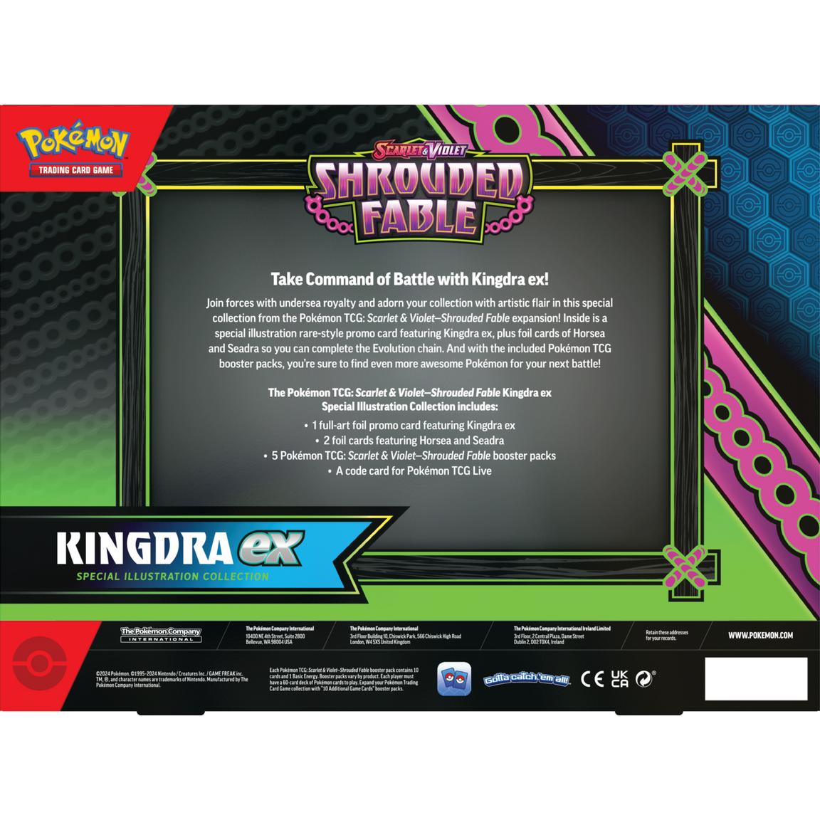 CardinalCore — Pokemon Scarlet & Violet Shrouded Fable Kingdra/Greninja EX Special Illustration Collection – Official Pokemon TCG Product