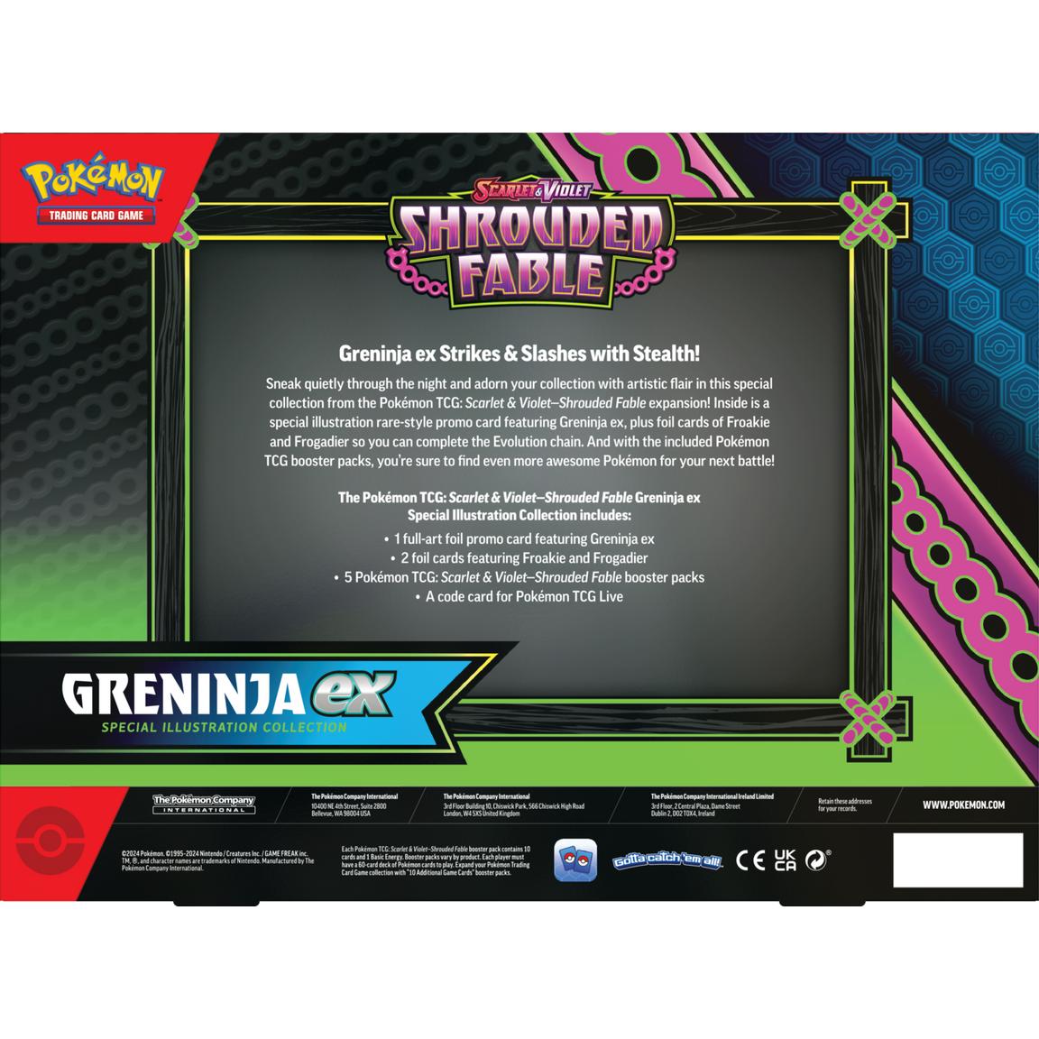CardinalCore — Pokemon Scarlet & Violet Shrouded Fable Kingdra/Greninja EX Special Illustration Collection – Official Pokemon TCG Product