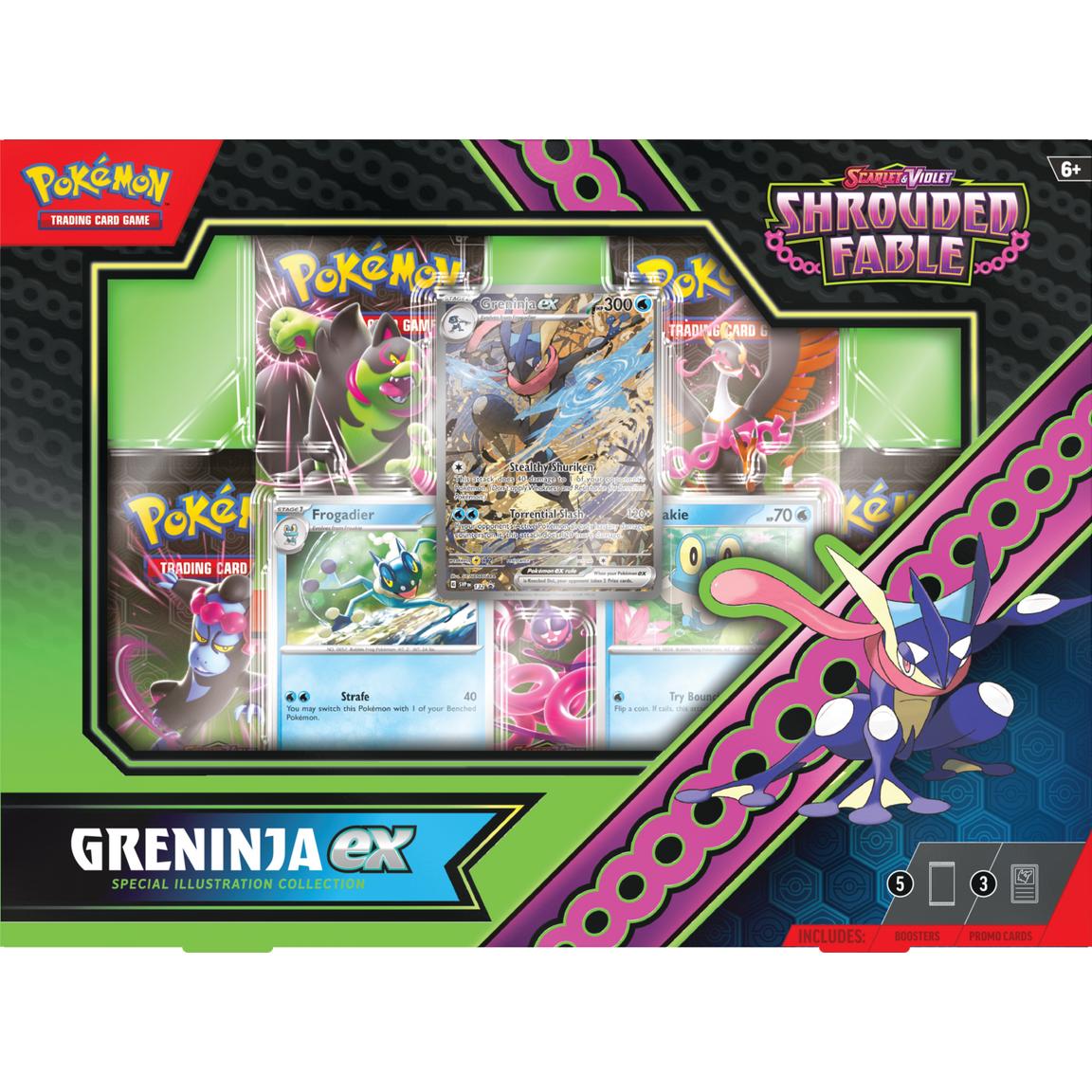 CardinalCore — Pokemon Scarlet & Violet Shrouded Fable Kingdra/Greninja EX Special Illustration Collection – Official Pokemon TCG Product