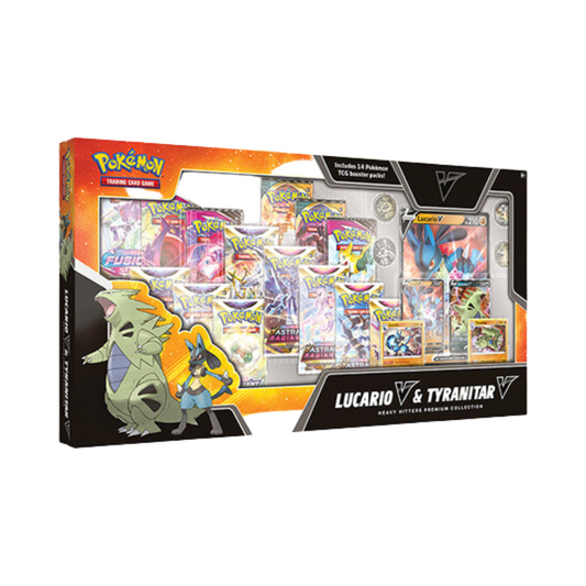 CardinalCore — Pokemon TCG: Heavy Hitters Premium Collection Lucario V & Tyranitar V – Official Pokemon TCG Product