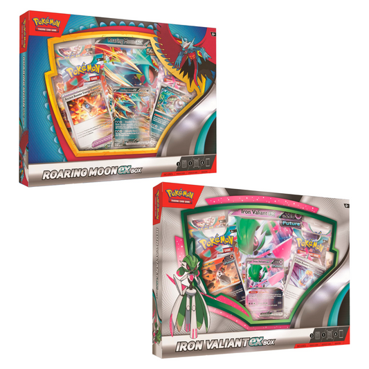 CardinalCore — Pokemon Roaring Moon/Iron Valiant EX 6 Box Case – Official Pokemon TCG Product