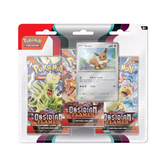 CardinalCore — Pokemon Scarlet & Violet Obsidian Flames 3 Pack Blister Pack 24 Pack Box – Official Pokemon TCG Product
