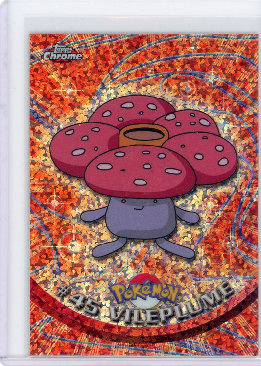 CardinalCore — Vileplume 2000 Pokemon Topps Chrome Sparkle Refractor #45 – Official Pokemon TCG Product