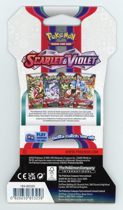 CardinalCore — Pokemon Scarlet & Violet Sleeved Booster Pack Case – Authentic Japanese Pokemon Cards