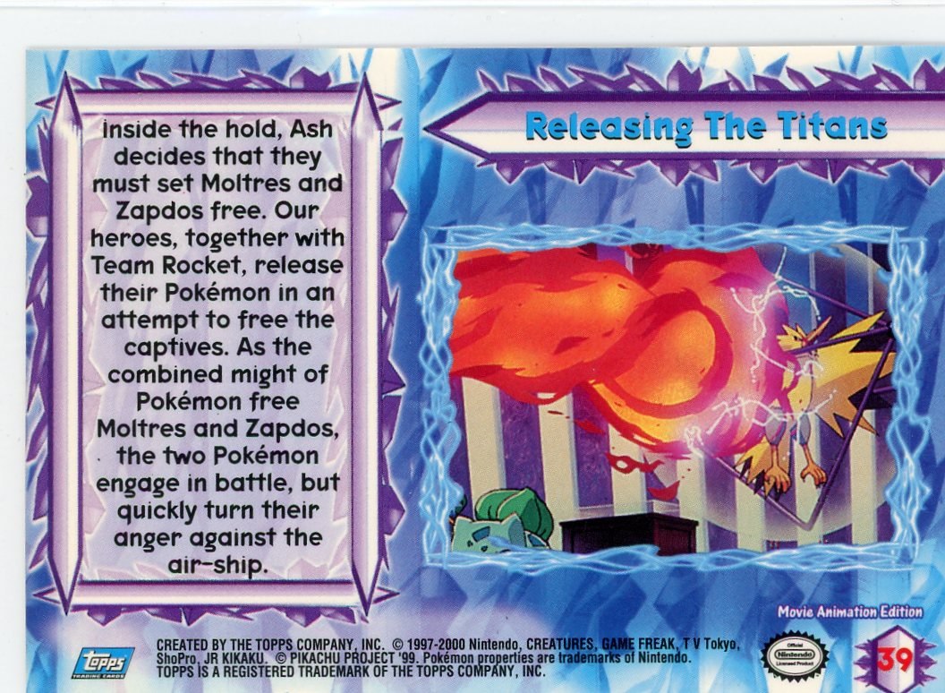 CardinalCore — Releasing The Titans Holo Blue Logo Pokemon The Movie 2000 – Official Pokemon TCG Product
