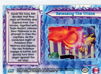 CardinalCore — Releasing The Titans Holo Blue Logo Pokemon The Movie 2000 – Official Pokemon TCG Product