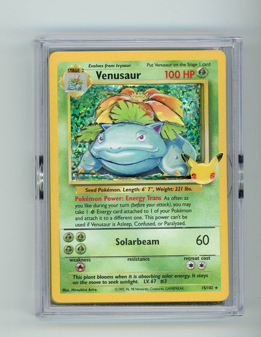 CardinalCore — Venusaur 1998 Pokemon / Celebrations 3-layer custom card art by Do or Dye Designs – Official Pokemon TCG Product
