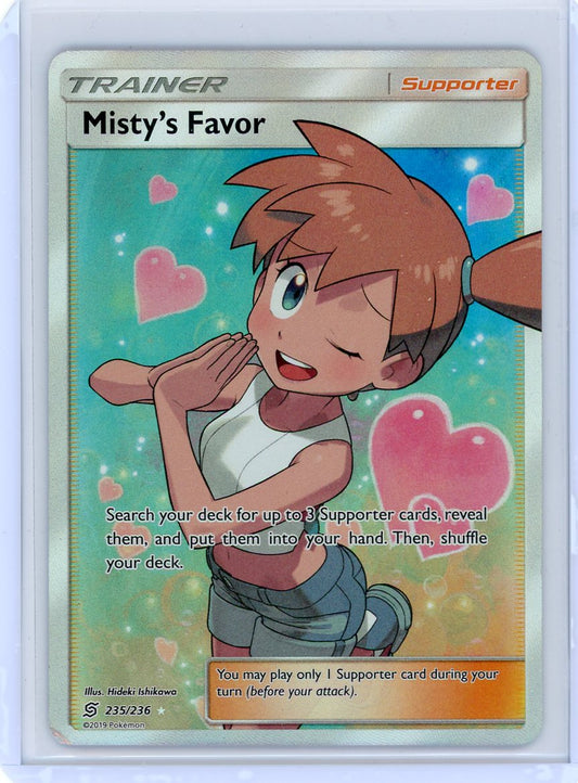 CardinalCore — Misty's Favor Pokemon Sun & Moon Unified Minds Full-Art #235/236 (LP-) – Official Pokemon TCG Product