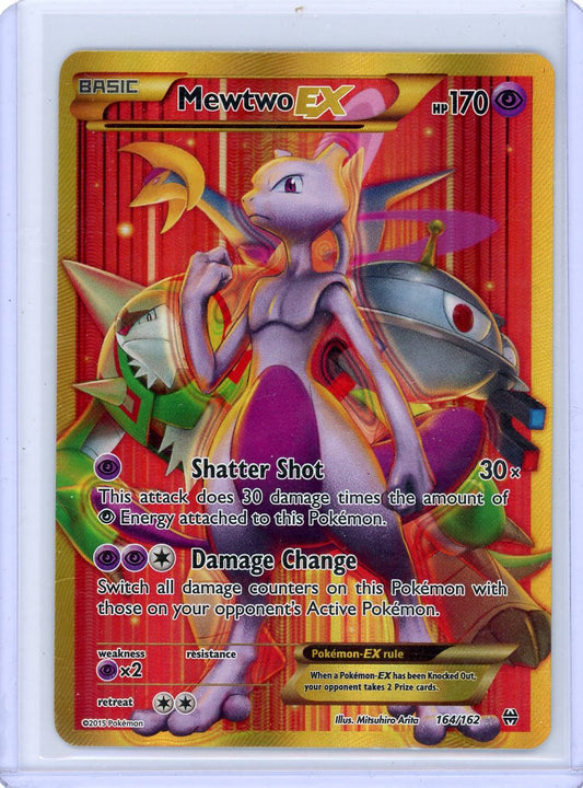 CardinalCore — Mewtwo EX Pokemon BREAKthrough Gold Secret Rare #164/162 – Official Pokemon TCG Product