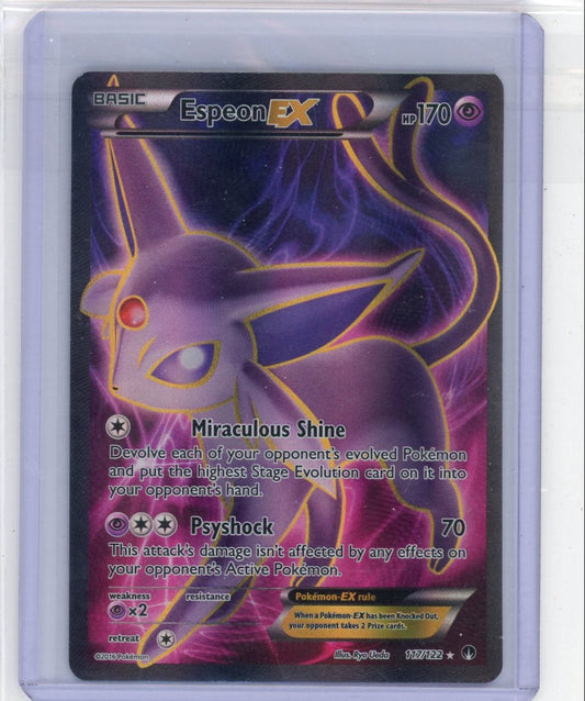 CardinalCore — Espeon EX Pokemon BREAKpoint Full-Art #117/122 – Official Pokemon TCG Product