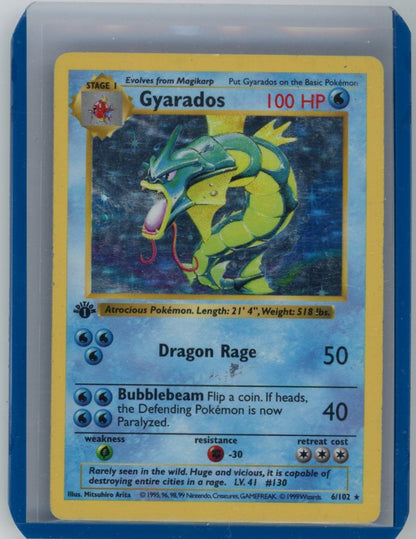 CardinalCore — Gyarados 1999 Pokemon Base Set 1st Edition Holo #6/102 – Official Pokemon TCG Product