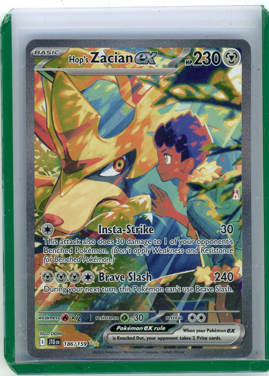 CardinalCore — Hop's Zacian ex Pokemon Journey Together Special Illustration Rare #186/159 – Official Pokemon TCG Product