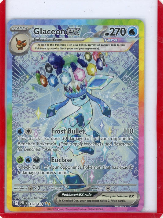 CardinalCore — Glaceon ex Pokemon Prismatic Evolutions Special Illustration Rare #150/131 – Official Pokemon TCG Product