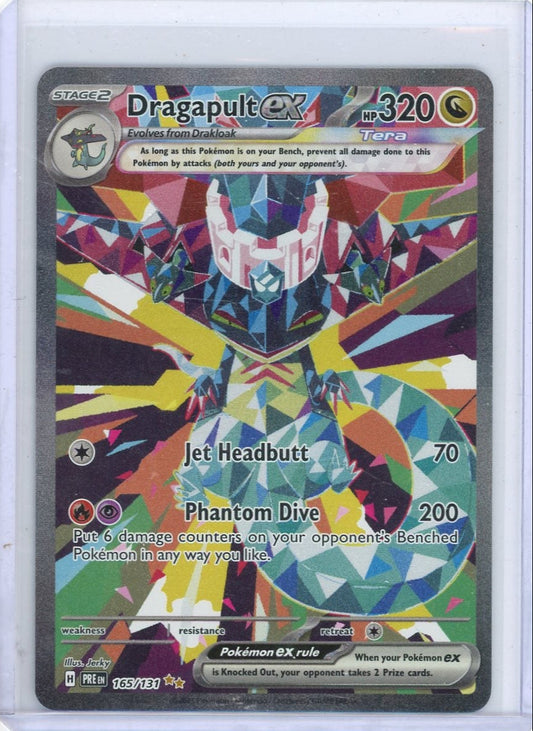 CardinalCore — Dragapult ex Pokemon Prismatic Evolutions Special Illustration Rare #165/131 – Official Pokemon TCG Product