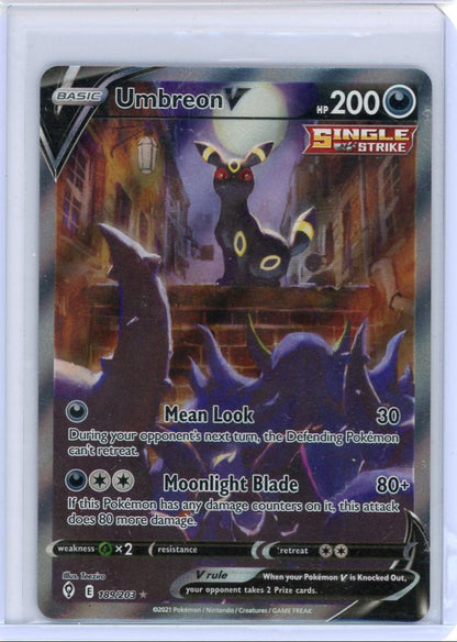 CardinalCore — Umbreon V Pokemon Evolving Skies Alternate Full-Art #189/203 – Official Pokemon TCG Product