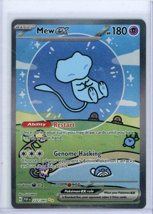 CardinalCore — Mew ex Pokemon Paldean Fates Special Illustration Rare #232/091 (Bubble Mew) – Official Pokemon TCG Product