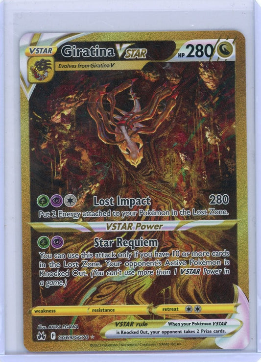 CardinalCore — Giratina Vstar Pokemon Crown Zenith Gold Galarian Gallery #GG69/GG70 – Official Pokemon TCG Product
