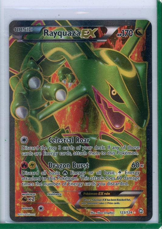 CardinalCore — Rayquaza EX Pokemon Dragons Exalted Full-Art #123/124 – Official Pokemon TCG Product