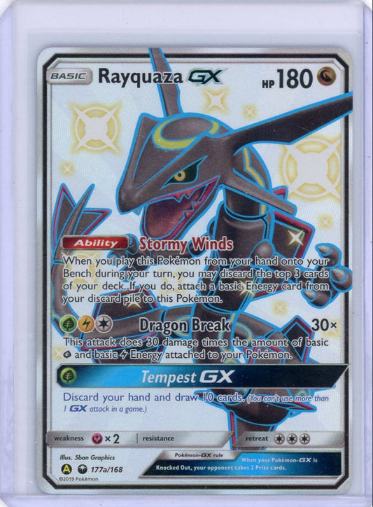 CardinalCore — Rayquaza GX Pokemon Celestial Storm Shiny Full-Art #177a/168 – Official Pokemon TCG Product