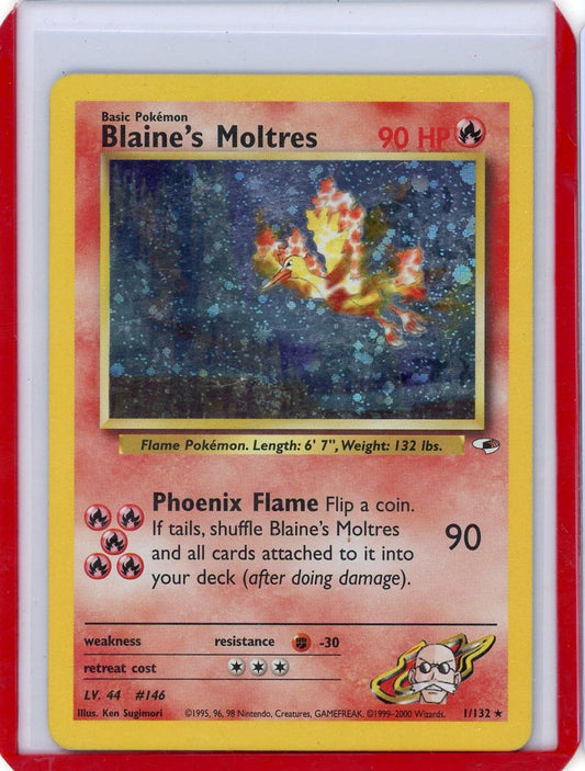 CardinalCore — Blaine's Moltres Pokemon Gym Heroes Holo #1/132 – Official Pokemon TCG Product