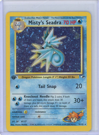 CardinalCore — Misty's Seadra Pokemon Gym Heroes 1st Edition Holo #9/132 – Official Pokemon TCG Product