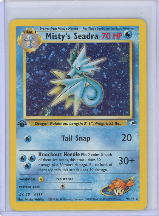 CardinalCore — Misty's Seadra Pokemon Gym Heroes 1st Edition Holo #9/132 – Official Pokemon TCG Product