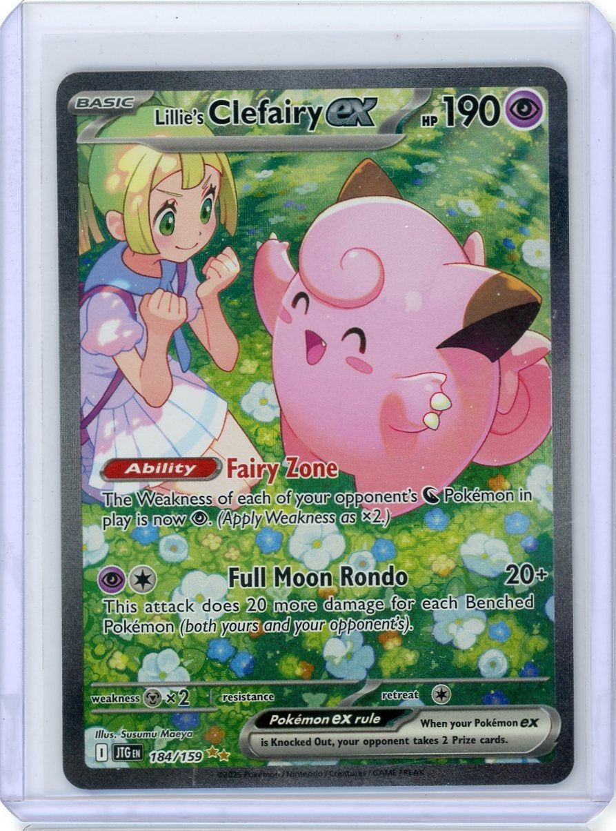 CardinalCore — Lillie's Clefairy ex Pokemon Journey Together Special Illustration Rare #184/159 – Official Pokemon TCG Product