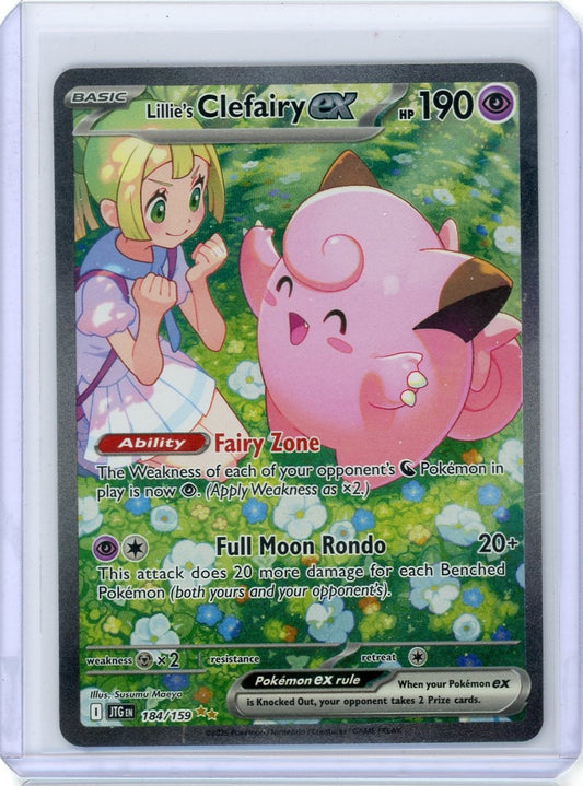 CardinalCore — Lillie's Clefairy ex Pokemon Journey Together Special Illustration Rare #184/159 – Official Pokemon TCG Product