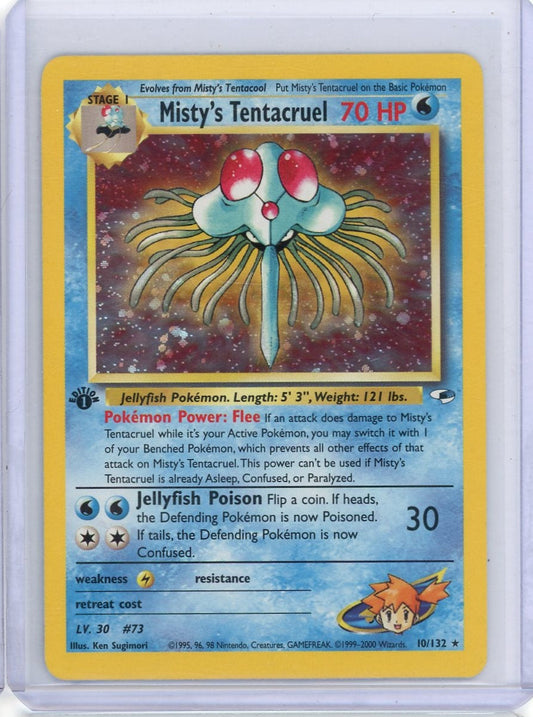CardinalCore — Misty's Tentacruel Pokemon Gym Heroes 1st Edition #10/132 – Official Pokemon TCG Product