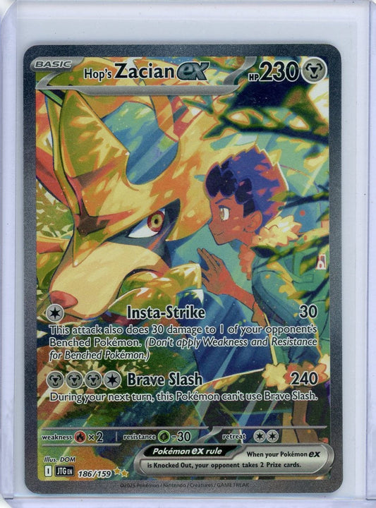 CardinalCore — Zacian ex 2023 Pokemon Journey Together Special Illustration Rare Holo #186/159 – Official Pokemon TCG Product