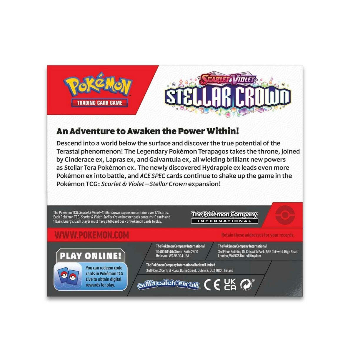 CardinalCore — Stellar Crown Booster Display Box – Official Pokemon TCG Product