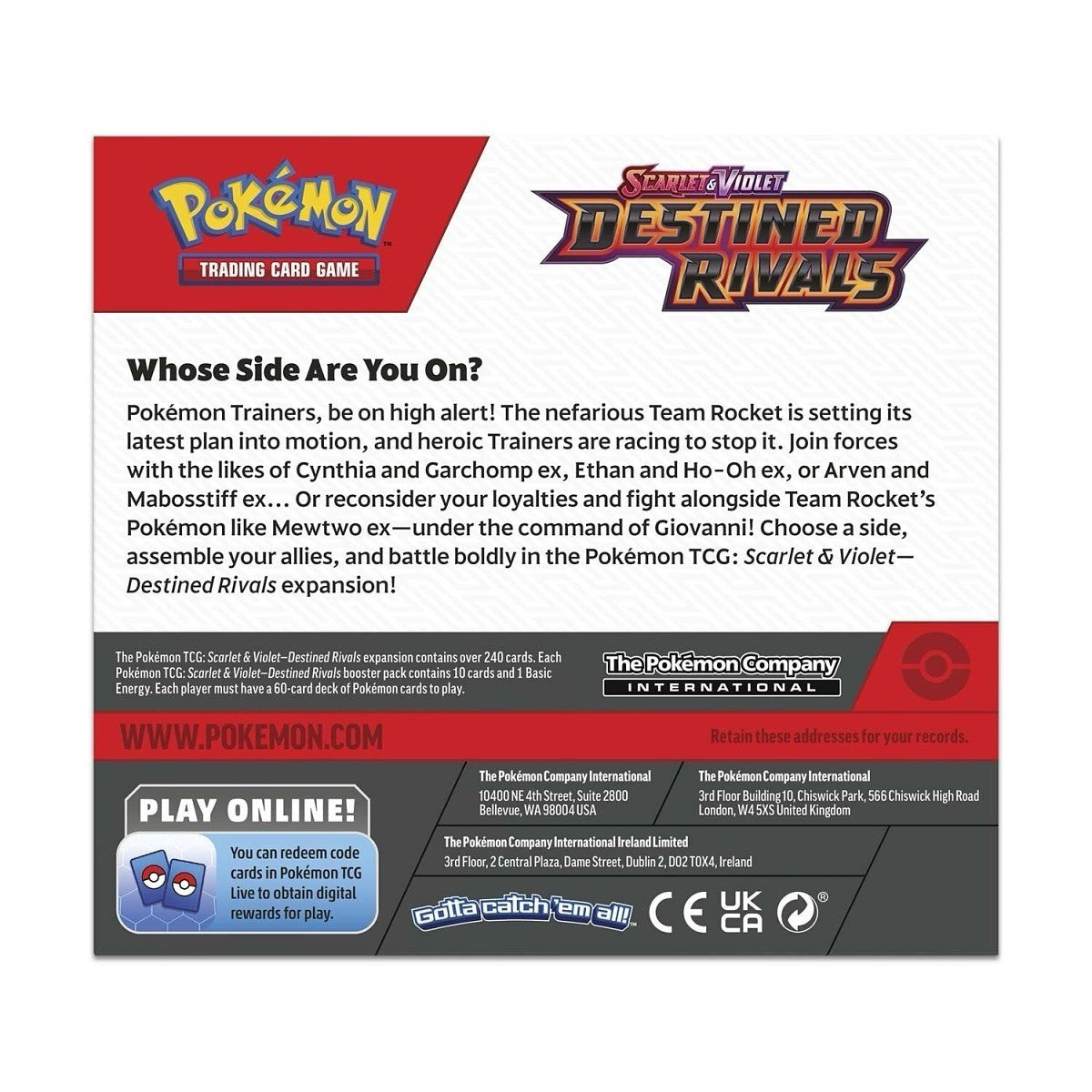 CardinalCore — Destined Rivals Booster Display Box – Official Pokemon TCG Product