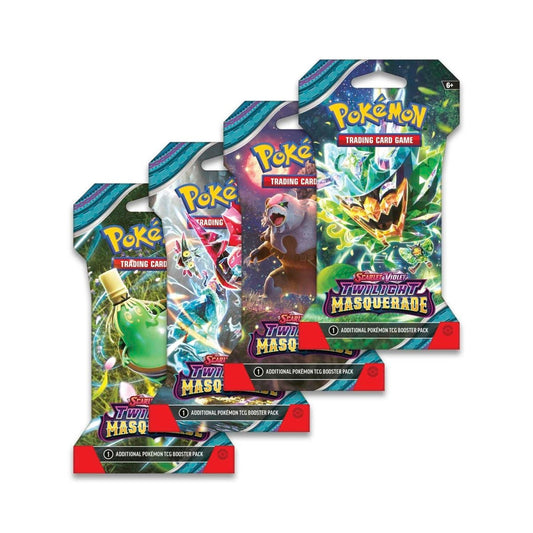 CardinalCore — Pokemon TCG Twilight Masquerade Sleeved - Booster Packs SET OF 4 – Authentic Japanese Pokemon Cards