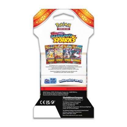 CardinalCore — Pokemon TCG Surging Sparks Sleeved - Booster Packs SET OF 4 – Authentic Japanese Pokemon Cards