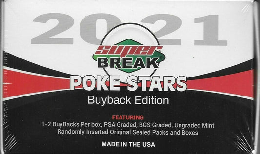 CardinalCore — 2021 Super Break Pokemon Poke Stars Buyback Edition – Official Pokemon TCG Product