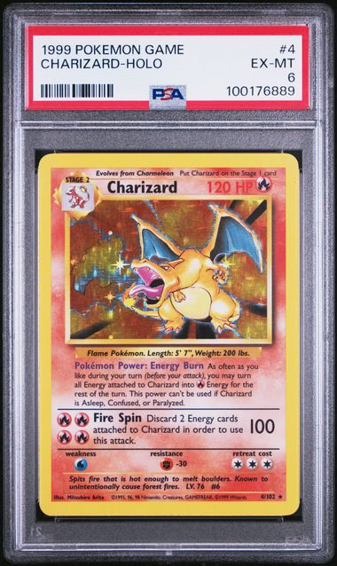 CardinalCore — Charizard 1999 Pokemon Base Set Holo #4/102 PSA 6 – Official Pokemon TCG Product